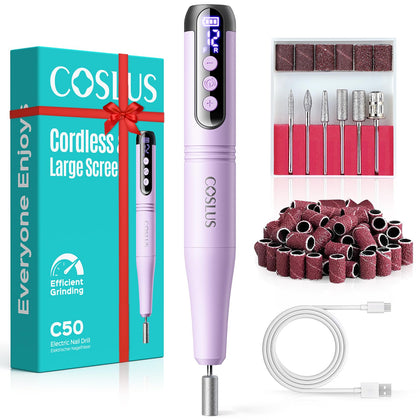 COSLUS C50 perceuse électrique sans fil vue avant avec écran LED