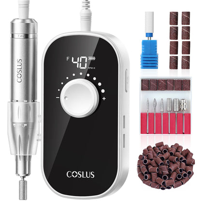 COSLUS E51 perceuse à ongles électrique vue de face