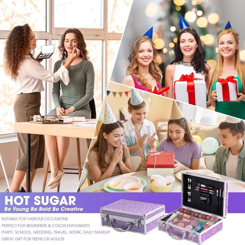 Cosmétiques du kit Hot Sugar avec couleurs mates et scintillantes