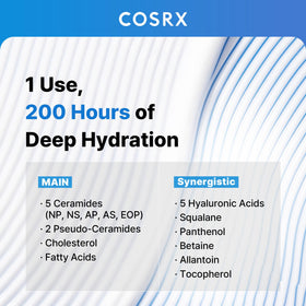COSRX Crème Hydratante 7X Céramide en application sur la peau