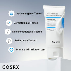 COSRX Crème Hydratante 7X Céramide texture sur la main