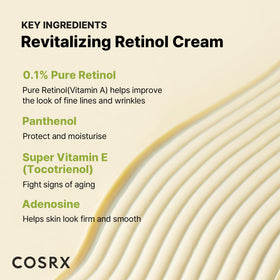 COSRX Crème Retinol 0,1% 40g avec texture