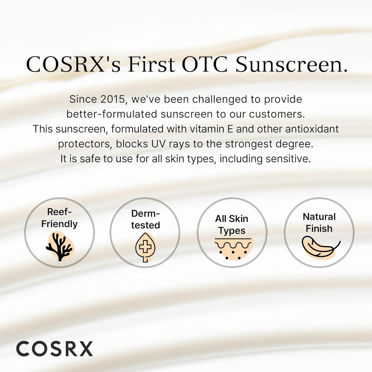 COSRX Crème Solaire Vitamine E avec accessoires de beauté