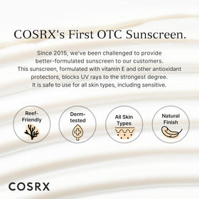 COSRX Crème Solaire Vitamine E avec accessoires de beauté