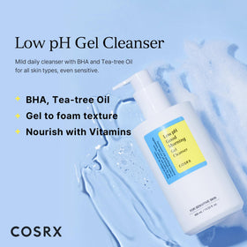 COSRX Gel Nettoyant Low pH 490g packaging