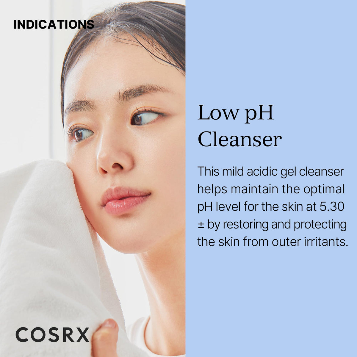 COSRX Gel Nettoyant Low pH 490g texture du produit