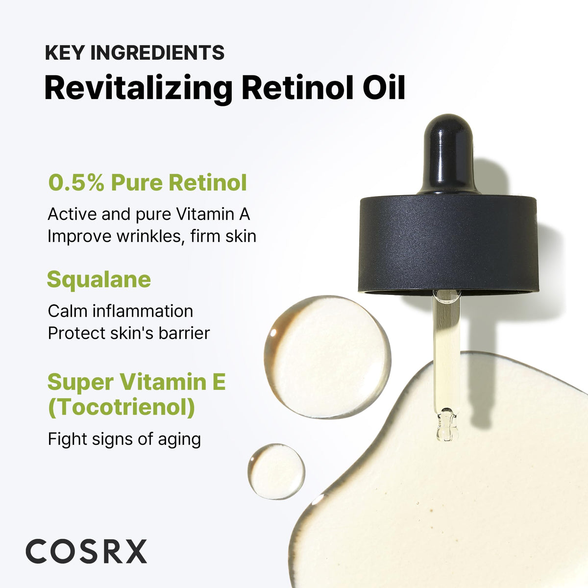 COSRX Huile de Rétinol 0,5% flacon arrière