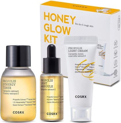 COSRX Kit Éclat Miel avec tonique, sérum et crème en taille voyage