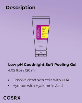 COSRX Low pH Soft Peeling Gel dans un environnement de salle de bain