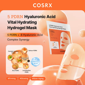 COSRX masque hydrogel PDRN application sur le visage
