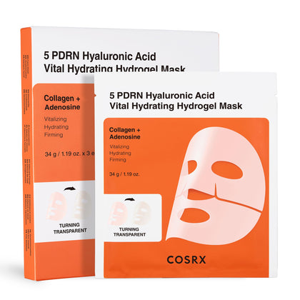 COSRX masque hydrogel PDRN vue avant avec packaging