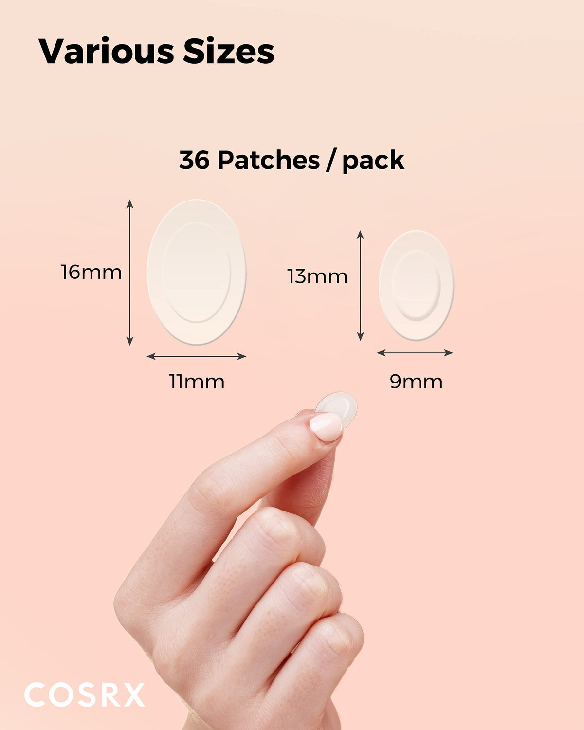 COSRX Master Patch Intensive patch ovale sur la mâchoire
