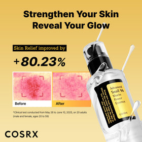 COSRX Sérum d'Escargot 96% à côté d'éléments de beauté