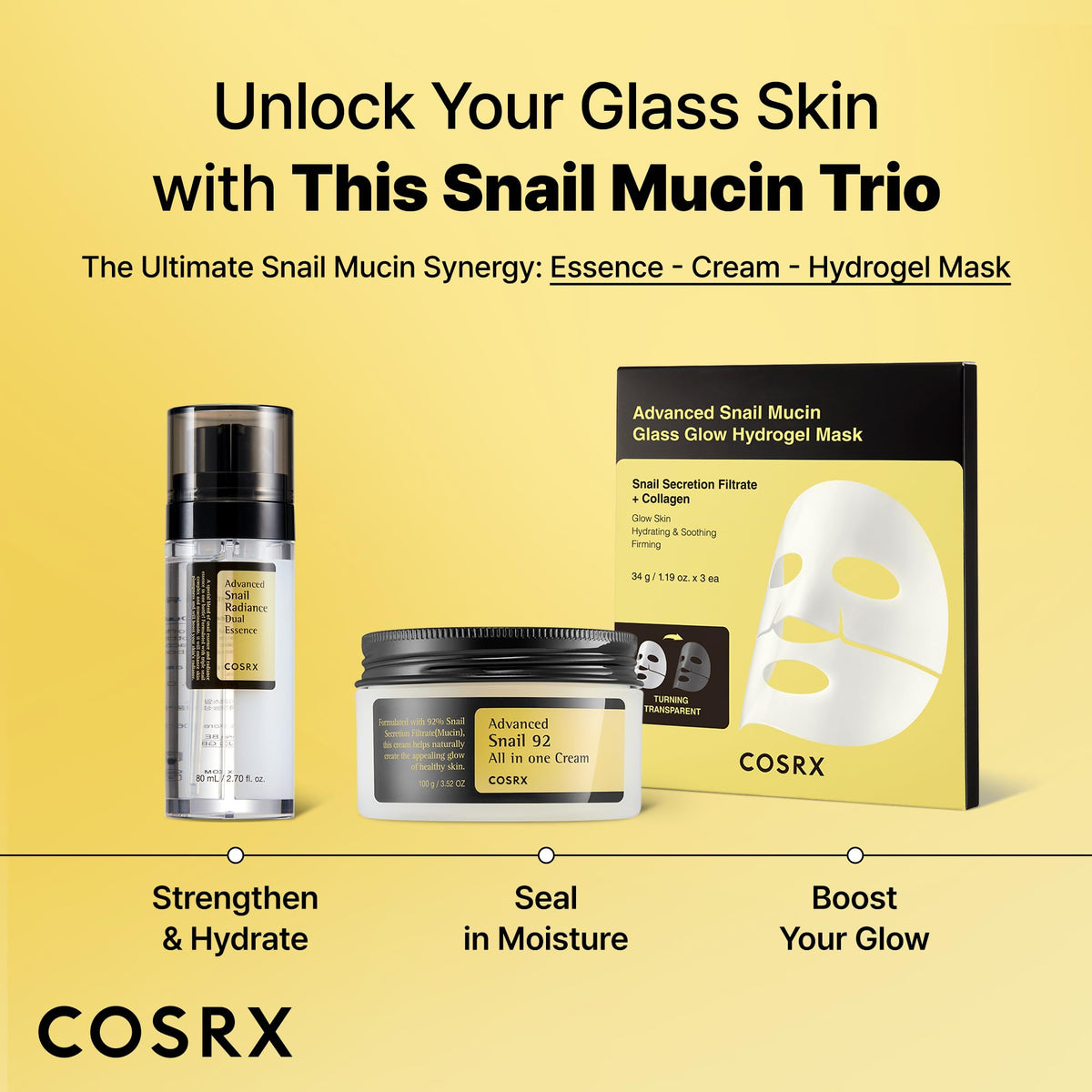 COSRX Sérum Mucin d'Escargot flacon ouvert