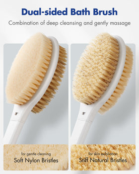 Côté doux de la brosse de douche Rafow en nylon