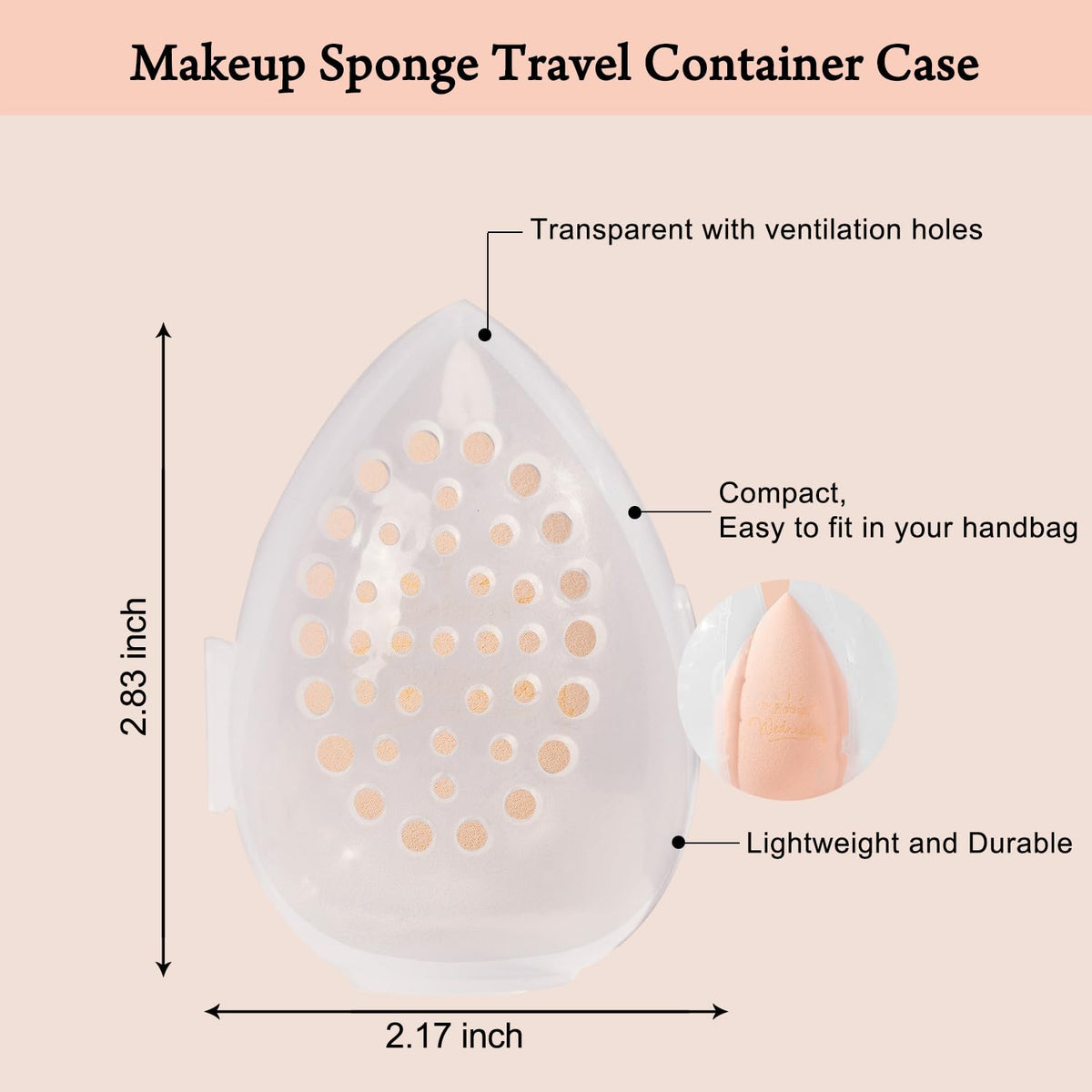 Côté du set d'éponges de maquillage Real Perfection