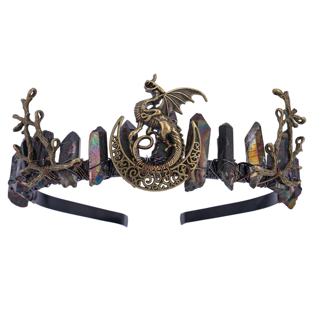 CoTeeZa Couronne de Cristal Noire vue de face