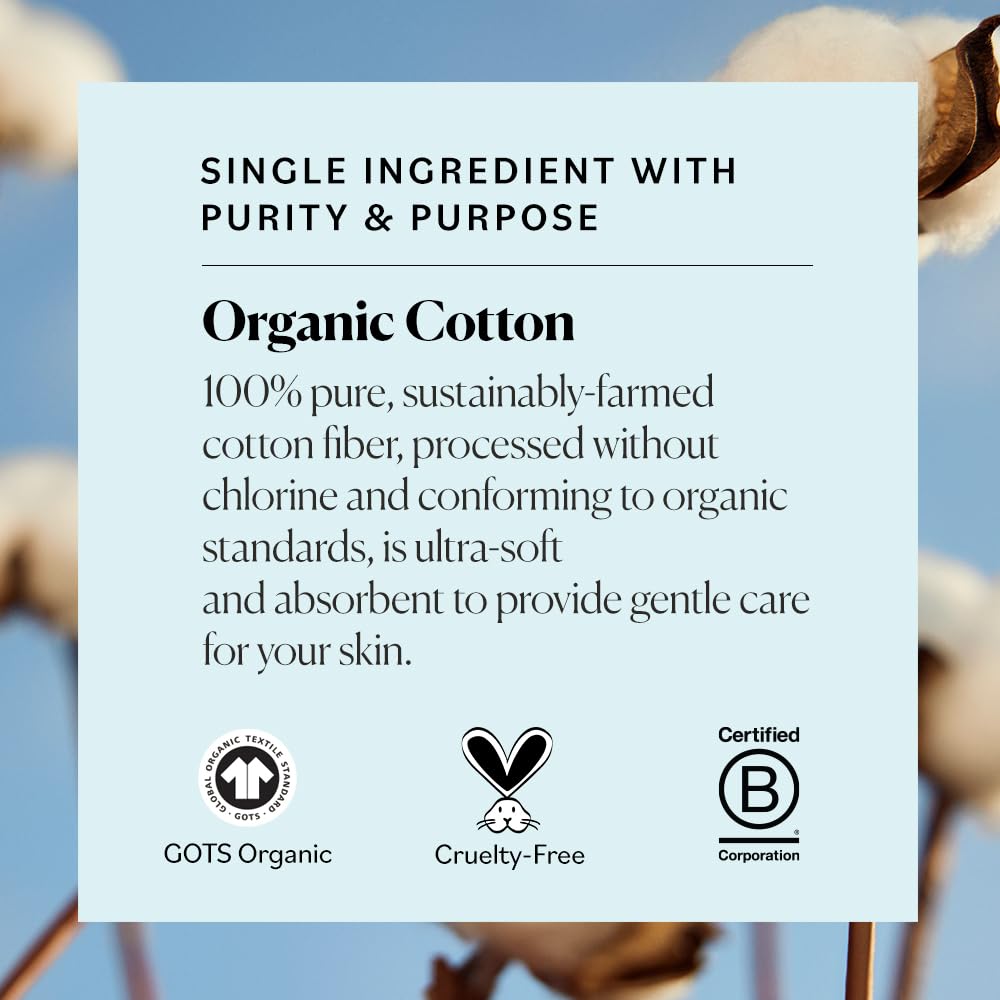 Cotons-tiges bio Sky Organics en gros plan