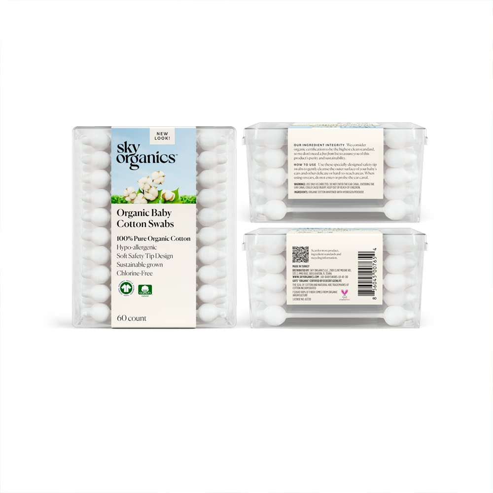 Cotons-tiges bio Sky Organics utilisés pour l'artisanat
