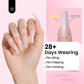 Couche de base et top coat du kit d'extension d'ongles