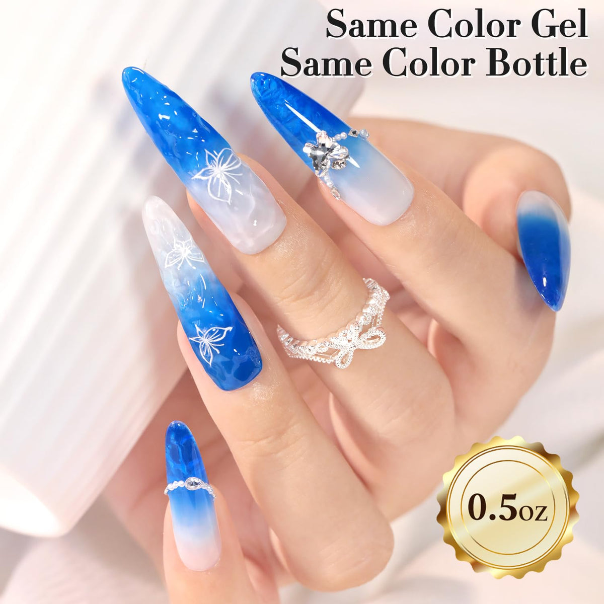 Couche de vernis gel Double Rhythm après séchage sous lampe UV