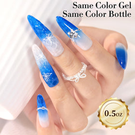 Couche de vernis gel Double Rhythm après séchage sous lampe UV
