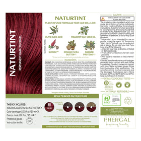 Couleur cheveux vibrante après application de Naturtint 5R Rouge Feu