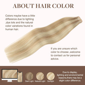 Couleur des extensions de cheveux GOO GOO sous différents éclairages