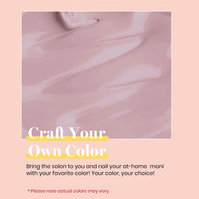 Couleur du vernis gel sur une palette