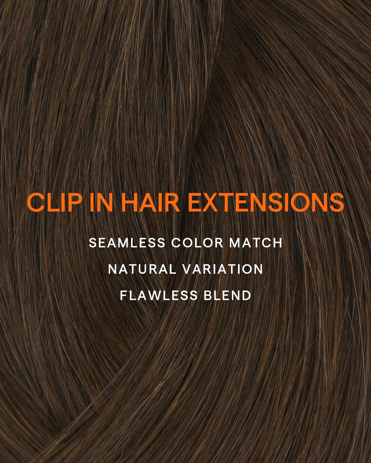 Couleur naturelle des extensions clip-in châtain clair Full Shine