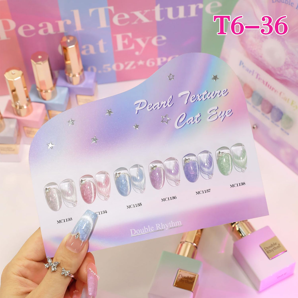 Couleurs de vernis gel Cat Eye Double Rhythm et échantillons