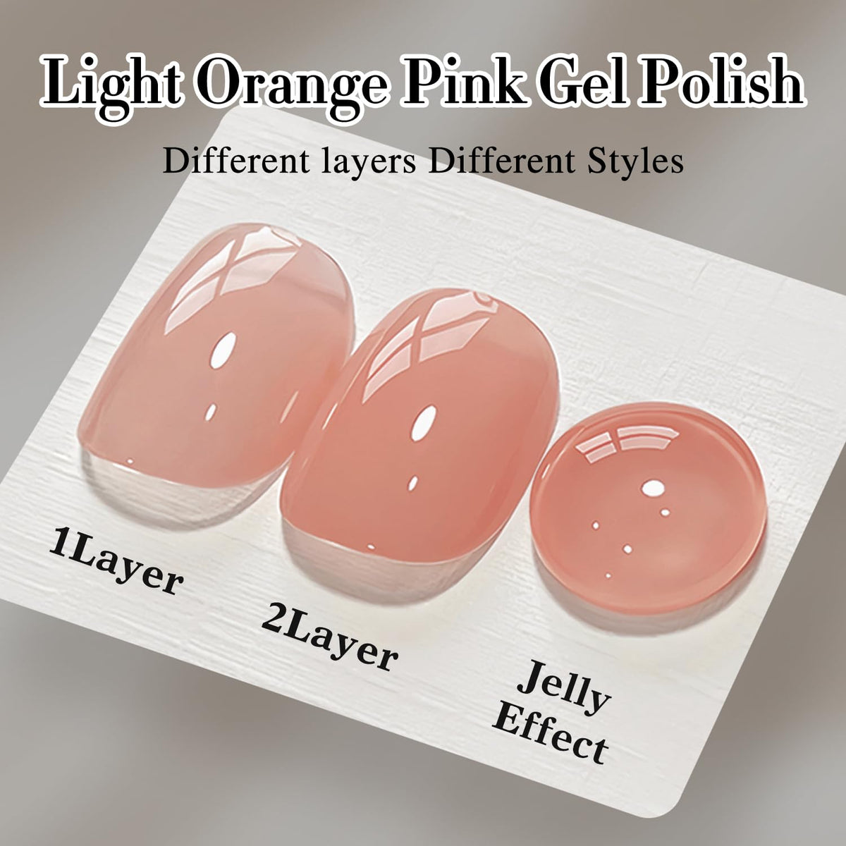 Couleurs de vernis gel Double Rhythm en différentes couches