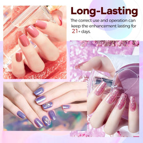 Couleurs de vernis gel JODSONE sur une table de manucure