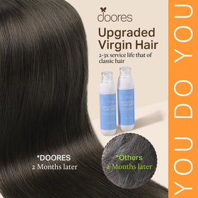 Couleurs des extensions de cheveux clip-in DOORES en balayage