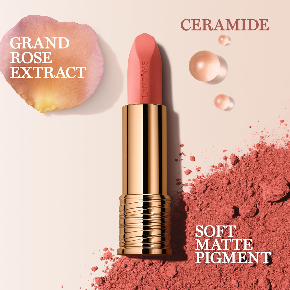 Couleurs des nuances de Lancôme L'Absolu Rouge Intimatte