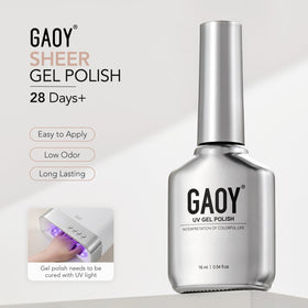 Couleurs des vernis à ongles gel GAOY sur une palette