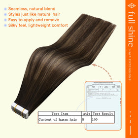 Couleurs variées d'Extensions de Cheveux Naturels de Full Shine