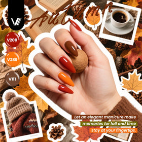 Couleurs variées de vernis à ongles gel VANREESA sur une palette