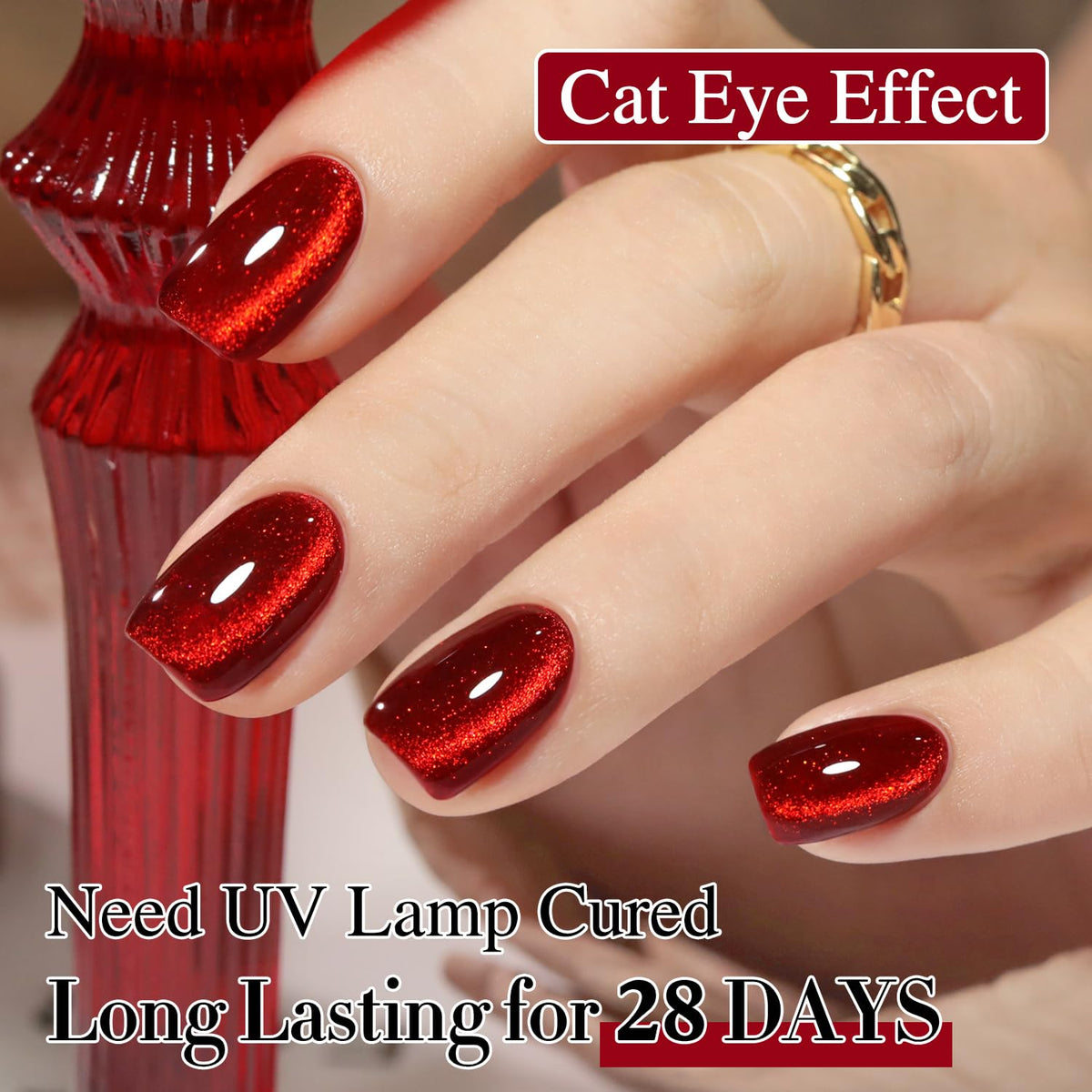 Couleurs variées de vernis gel Cat Eye