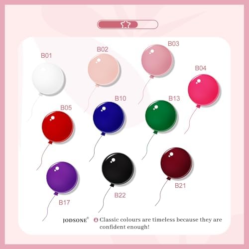 Couleurs variées du set de vernis à ongles en gel JODSONE