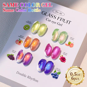 Couleurs variées du set de vernis gel sur une table
