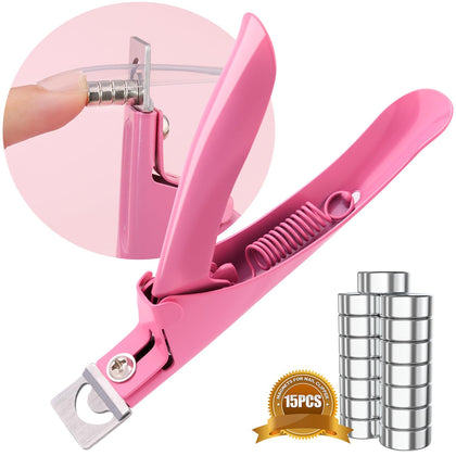 Coupe-ongles ajustable rose GA&EN avec sizers magnétiques