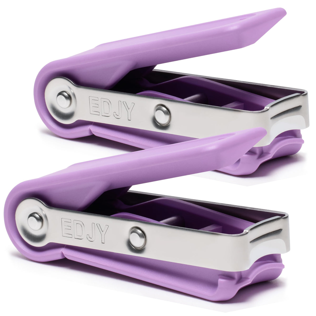 Coupe-Ongles EDJY en acier inoxydable modèle lilas vue de face