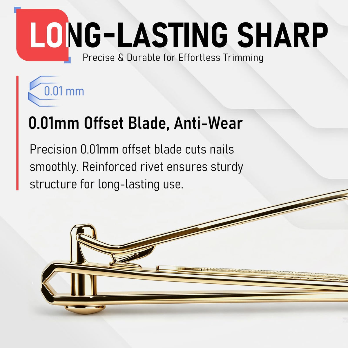 Coupe-ongles firiKer avec levier anti-dérapant, vue latérale
