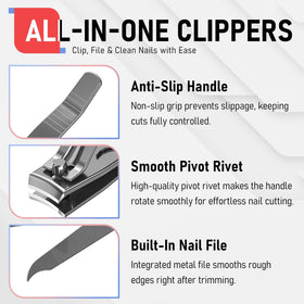 Coupe-ongles firiKer taille de voyage avec trou pour clé