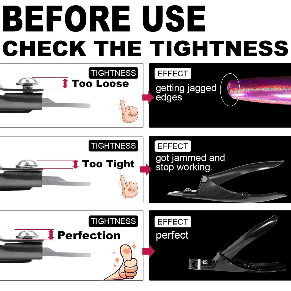 Coupe-ongles GA&EN avec angles réglables pour différents styles d'ongles