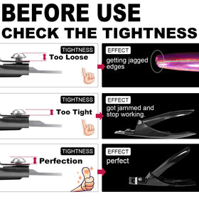 Coupe-ongles GA&EN avec angles réglables pour différents styles d'ongles