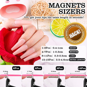 Coupe-ongles GA&EN en action sur des ongles en acrylique