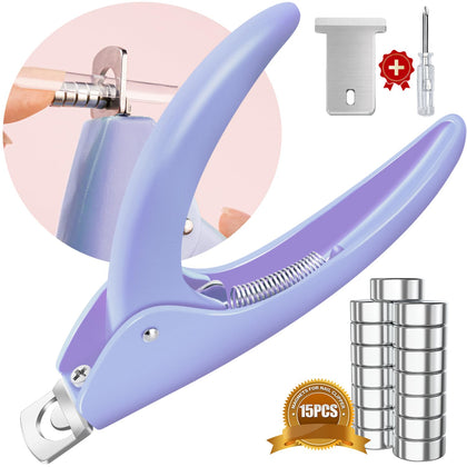 Coupe-ongles GA&EN violet avec lame aiguisée vue de face