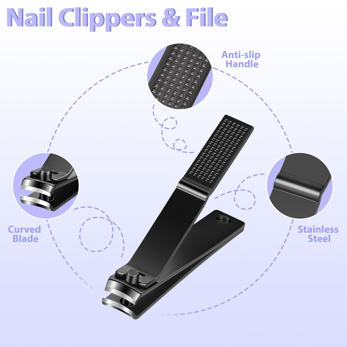 Coupe-ongles MORGLES avec lime à ongles bilatérale